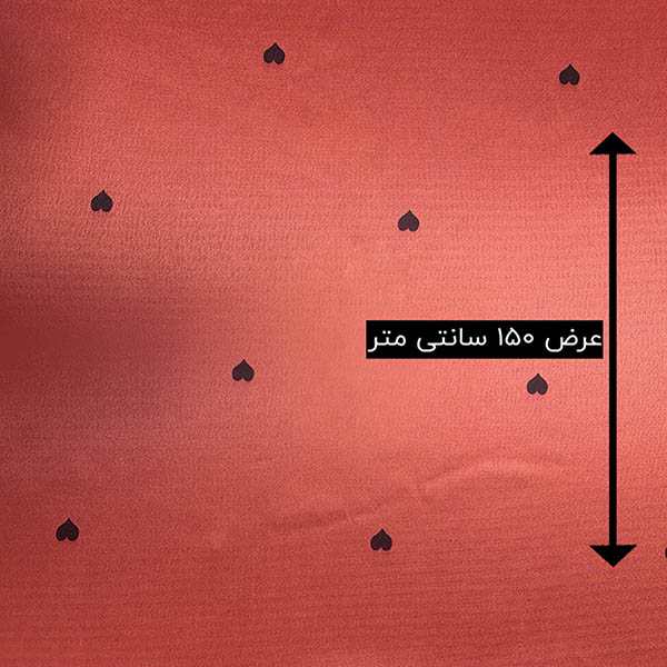 پارچه سیلک طرحدار رنگ گل سرخی 